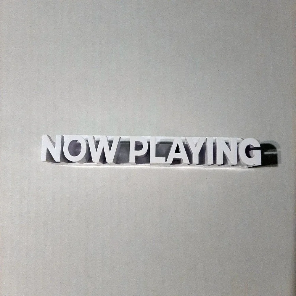 Now Playing Vinyl Record Stand Wall Mount holder display ivory white color